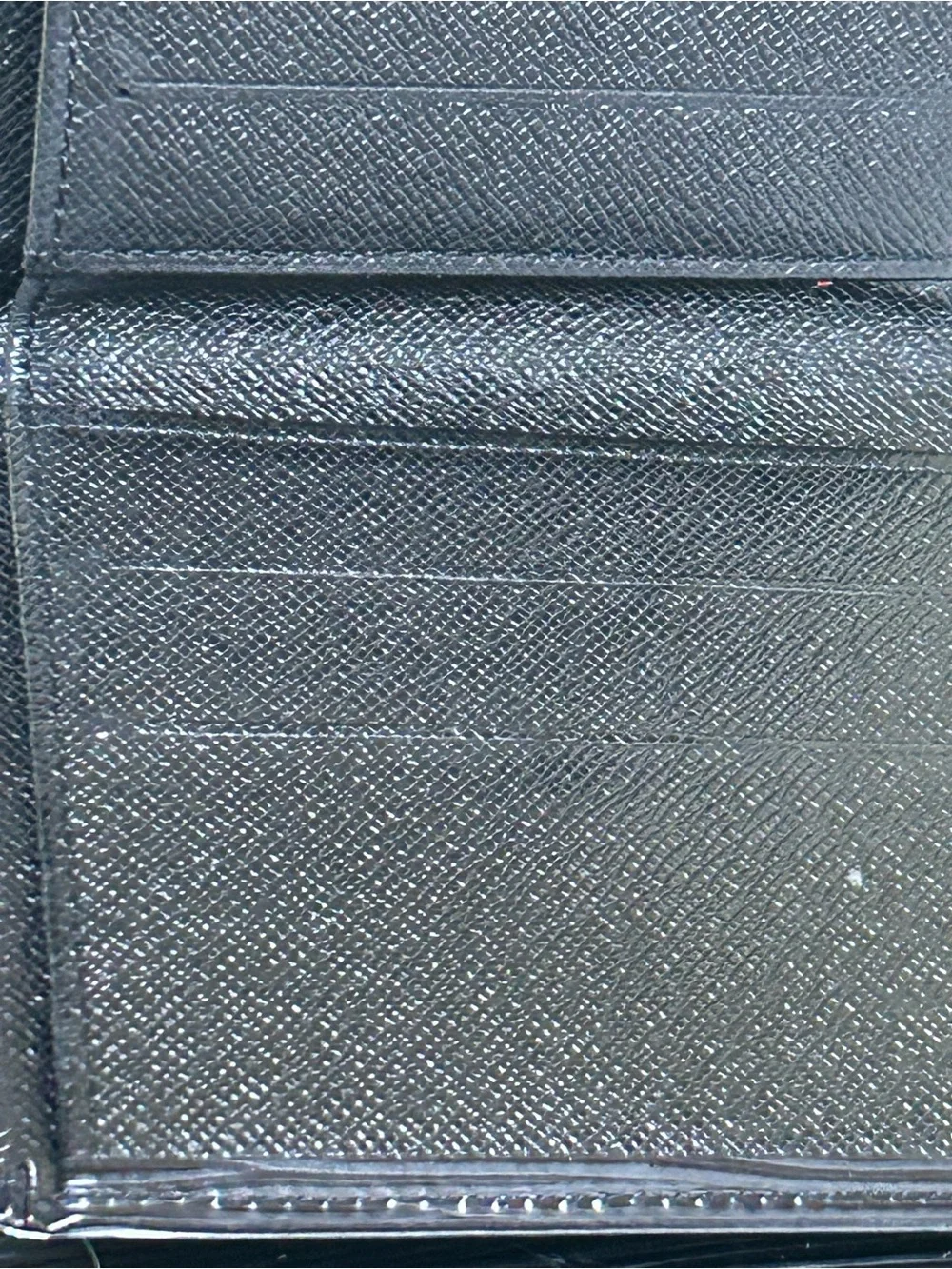 Louis Vuitton Black Epi Leather Wallet Approximately 4.5 x 5